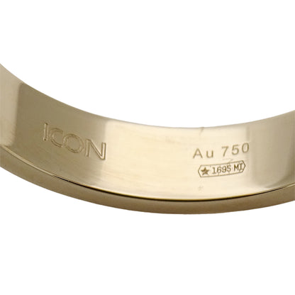 GUCCI グッチ アイコン リング 指輪 750YG イエローゴールド #14 約13.5号 レディース メンズ 【中古】
