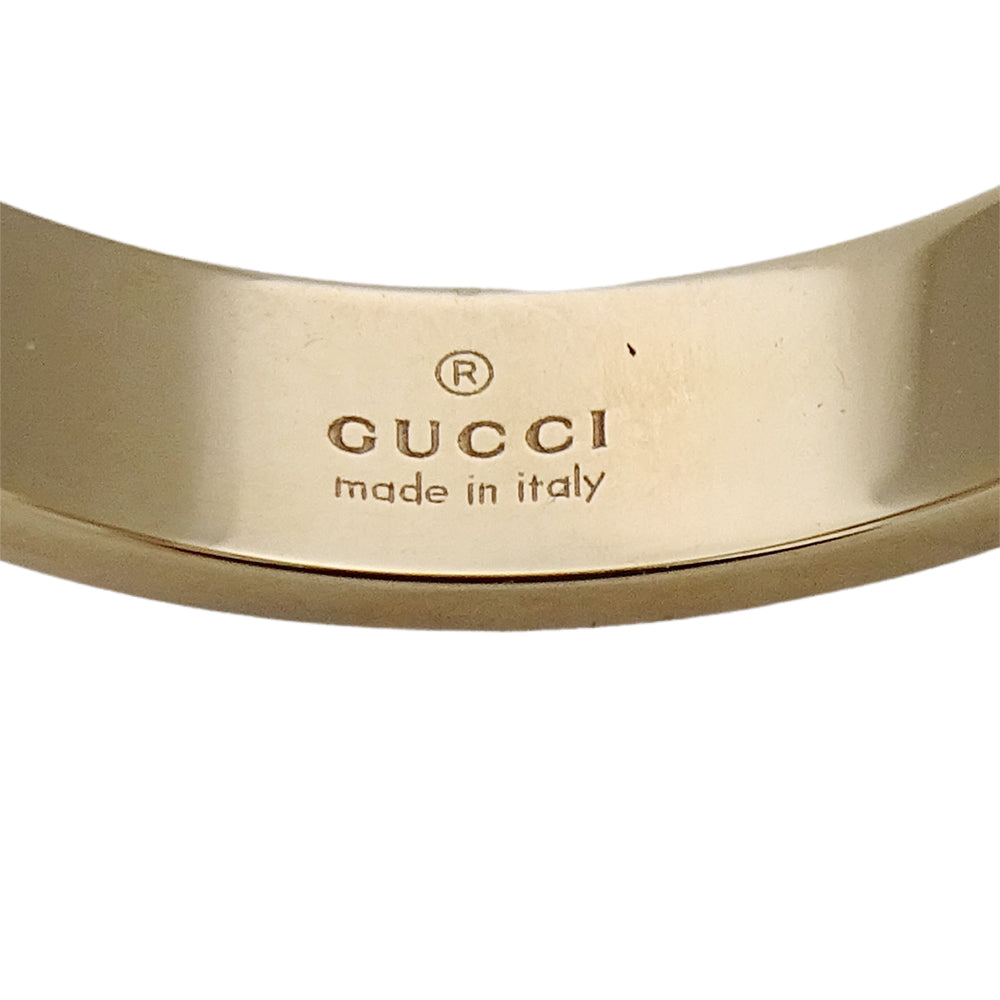 GUCCI グッチ アイコン リング 指輪 750YG イエローゴールド #14 約13.5号 レディース メンズ 【中古】
