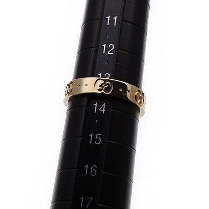 GUCCI グッチ アイコン リング 指輪 750YG イエローゴールド #14 約13.5号 レディース メンズ 【中古】