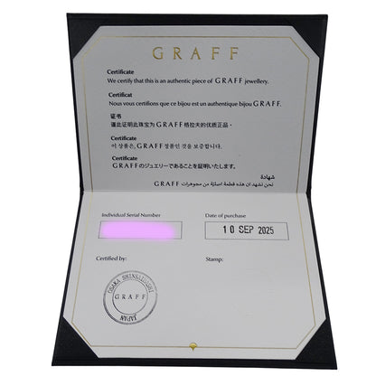 GRAFF グラフ バタフライ シルエット ミニ ネックレス 750WG ホワイトゴールド ダイヤモンド レディース 磨き済み 【中古】