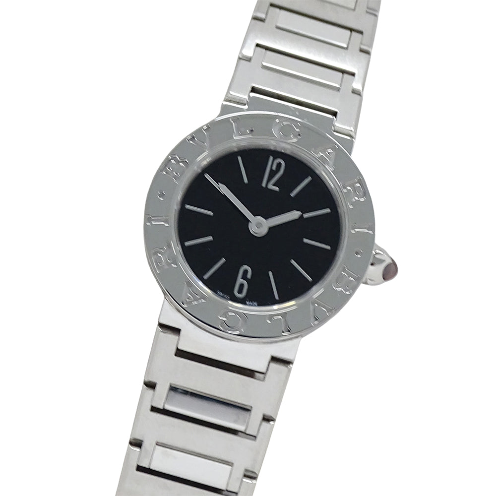 BVLGARI ブルガリ ブルガリブルガリ BB23S レディース 腕時計 クオーツ QZ ステンレス SS ブラック 磨き済み 【中古】