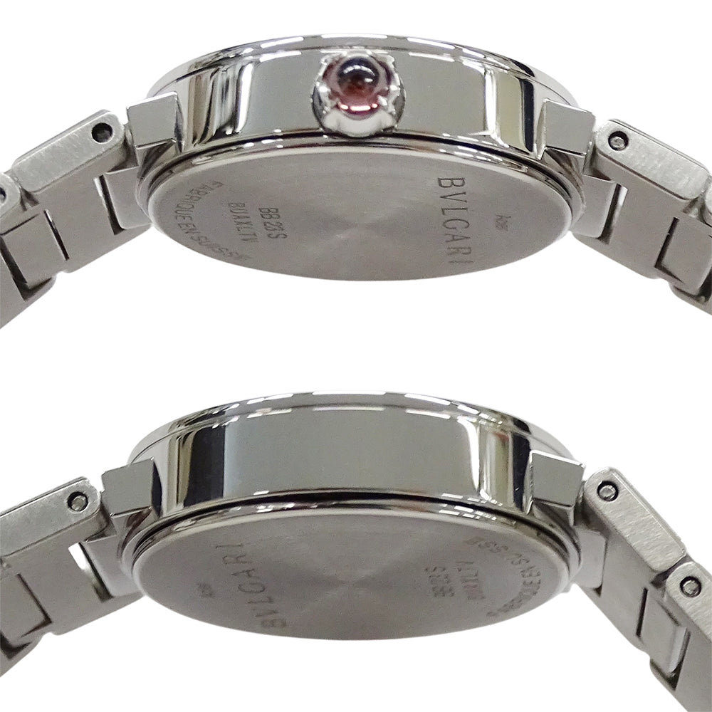 BVLGARI ブルガリ ブルガリブルガリ BB23S レディース 腕時計 クオーツ QZ ステンレス SS ブラック 磨き済み 【中古】
