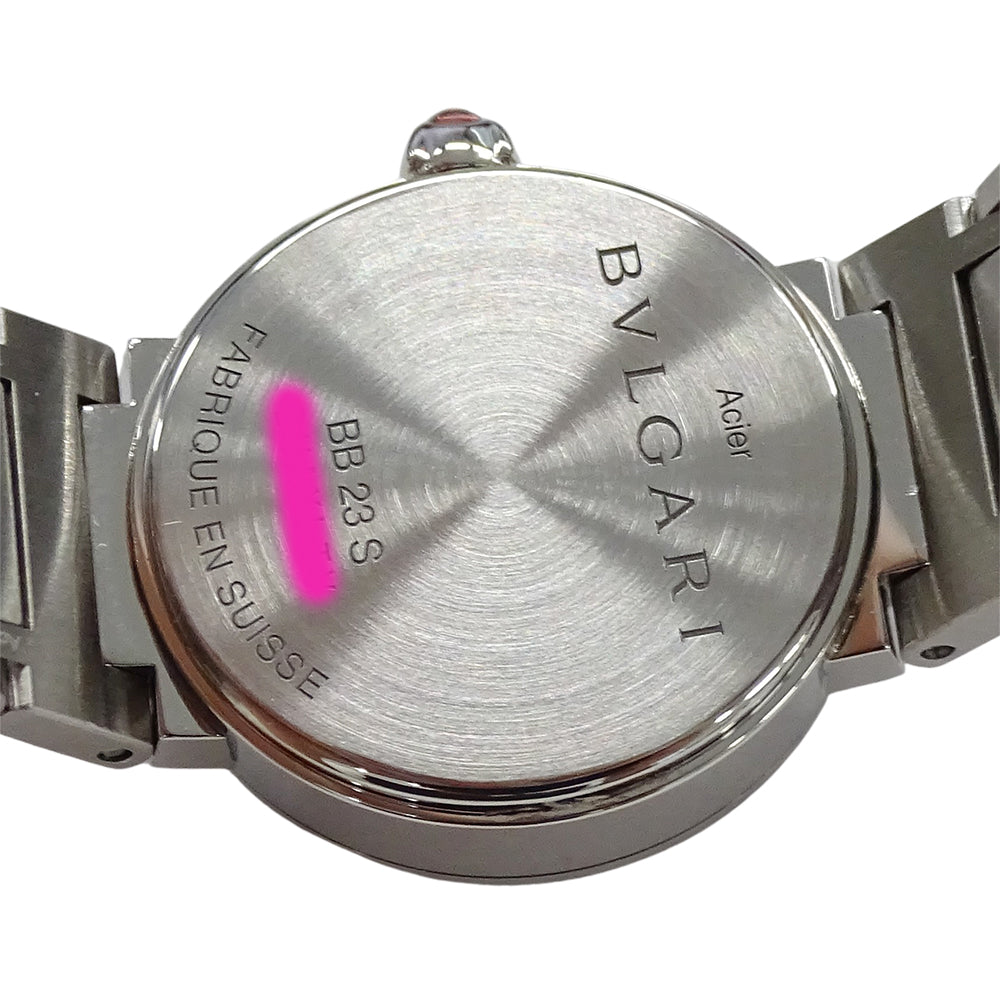 BVLGARI ブルガリ ブルガリブルガリ BB23S レディース 腕時計 クオーツ QZ ステンレス SS ブラック 磨き済み 【中古】