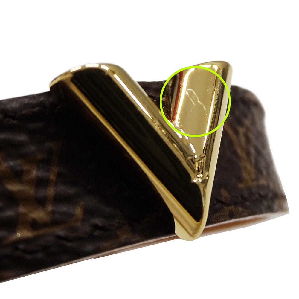 LOUIS VUITTON ルイ・ヴィトン ブレスレット・エッセンシャルV ブレスレット モノグラム ブラウン 15 レディース M6042G 【中古】