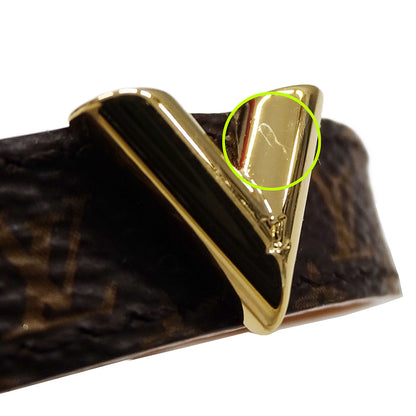 LOUIS VUITTON ルイ・ヴィトン ブレスレット・エッセンシャルV ブレスレット モノグラム ブラウン 15 レディース M6042G 【中古】
