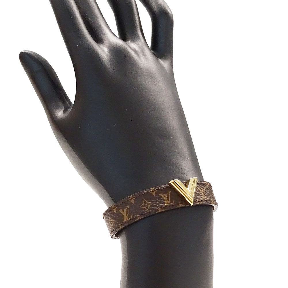 LOUIS VUITTON ルイ・ヴィトン ブレスレット・エッセンシャルV ブレスレット モノグラム ブラウン 15 レディース M6042G 【中古】