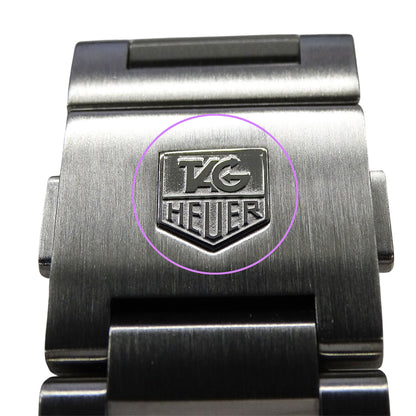 TAG Heuer タグホイヤー カレラ WAR201A BA0723 メンズ 腕時計 キャリバー5 デイデイト 自動巻き AT ステンレス SS ブラック 磨き済み 【中古】