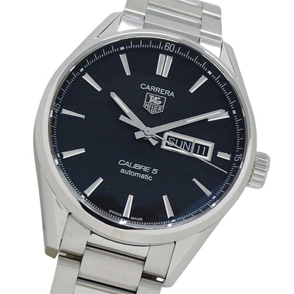 TAG Heuer タグホイヤー カレラ WAR201A BA0723 メンズ 腕時計 キャリバー5 デイデイト 自動巻き AT ステンレス SS ブラック 磨き済み 【中古】