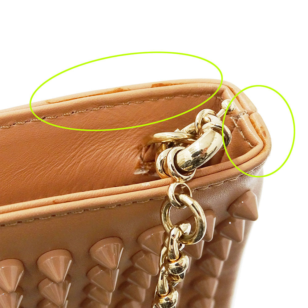 Christian Louboutin クリスチャンルブタン 2wayバッグ サーモンピンク レザー レディース 【中古】