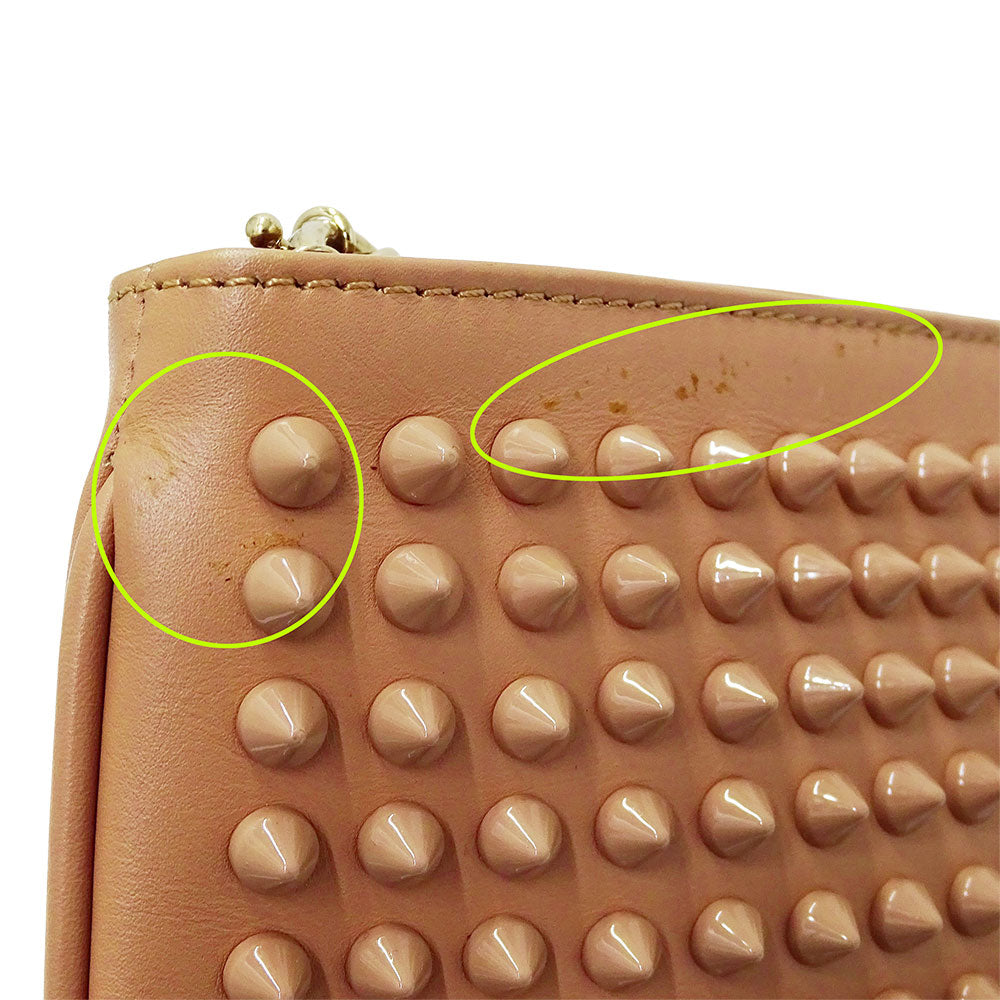Christian Louboutin クリスチャンルブタン 2wayバッグ サーモンピンク レザー レディース 【中古】