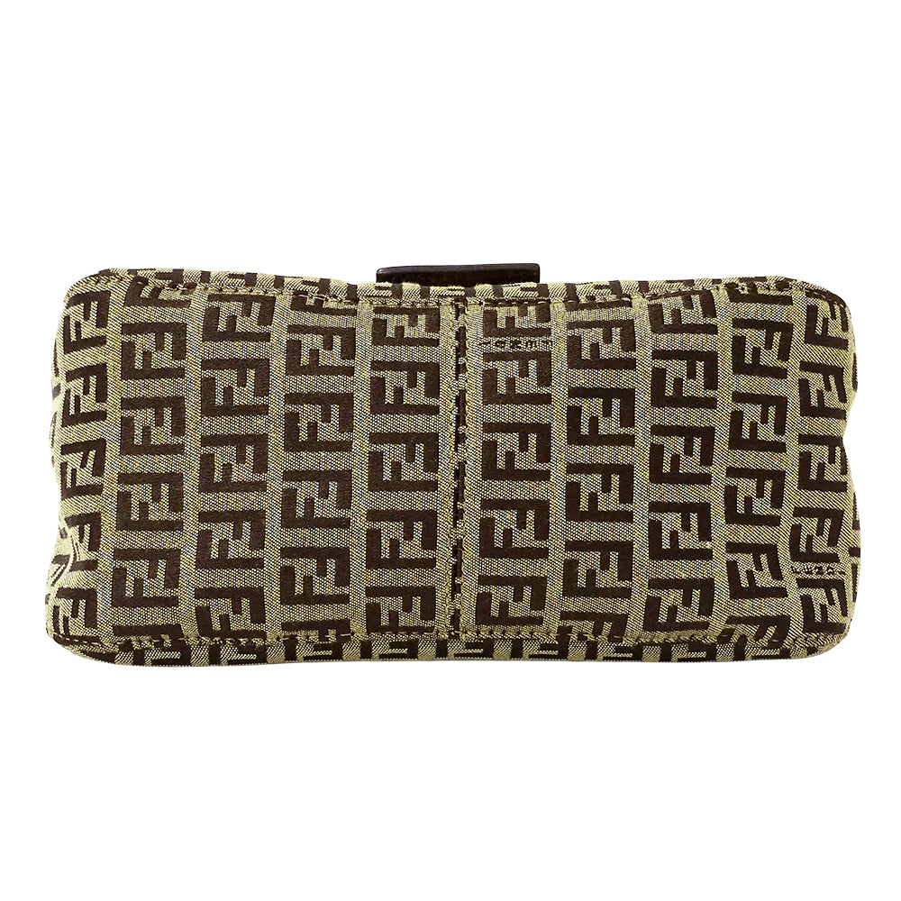 FENDI フェンディ ハンドバッグ ズッキーノ ブラウン キャンバス レディース 【中古】