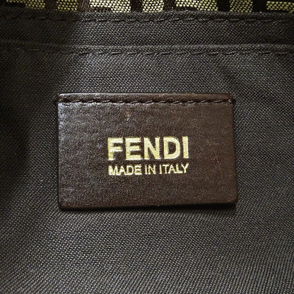 FENDI フェンディ ハンドバッグ ズッキーノ ブラウン キャンバス レディース 【中古】
