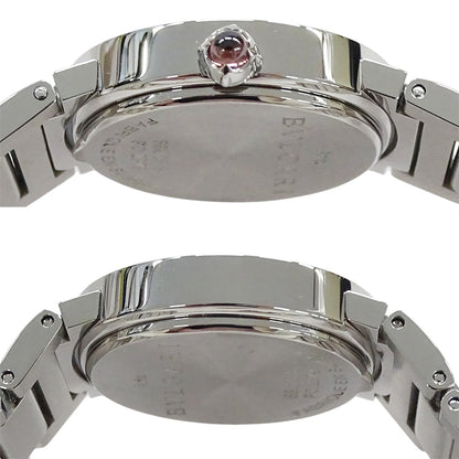 BVLGARI ブルガリ ブルガリブルガリ BBL26S レディース 腕時計 クオーツ QZ ステンレス SS 12P ダイヤモンド パープル 磨き済み 【中古】
