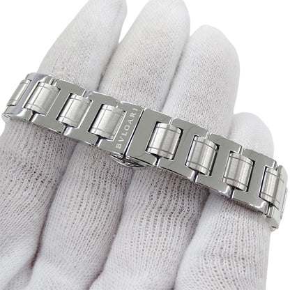 BVLGARI ブルガリ ブルガリブルガリ BBL26S レディース 腕時計 クオーツ QZ ステンレス SS 12P ダイヤモンド パープル 磨き済み 【中古】