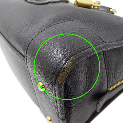LOEWE ロエベ ハンドバッグ アマソナ28 ブラック レザー レディース 【中古】