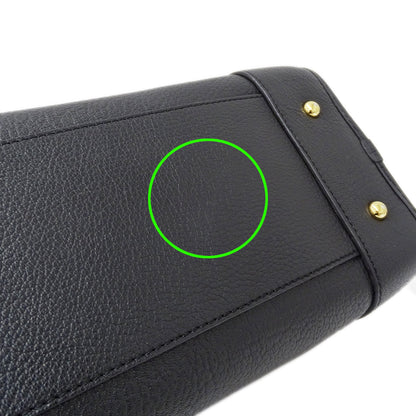 LOEWE ロエベ ハンドバッグ アマソナ28 ブラック レザー レディース 【中古】