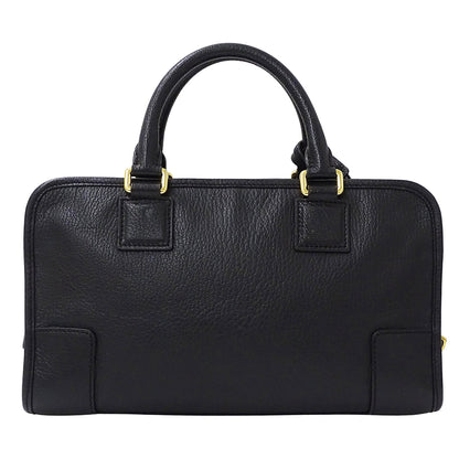 LOEWE ロエベ ハンドバッグ アマソナ28 ブラック レザー レディース 【中古】