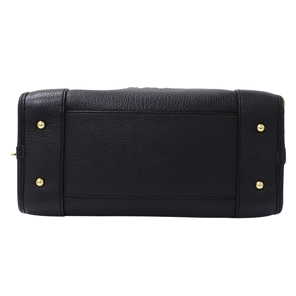 LOEWE ロエベ ハンドバッグ アマソナ28 ブラック レザー レディース 【中古】