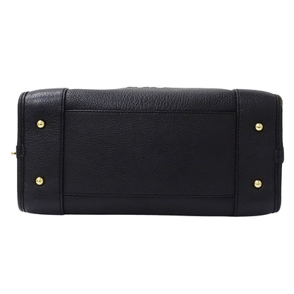 LOEWE ロエベ ハンドバッグ アマソナ28 ブラック レザー レディース 【中古】