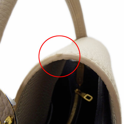 LOUIS VUITTON ルイ・ヴィトン カプシーヌ MM 2wayバッグ ブラック クリーム M25386 レディース 【中古】