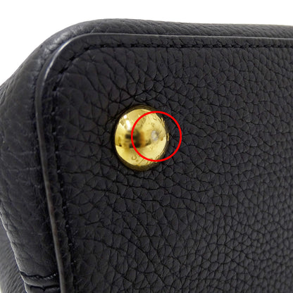 LOUIS VUITTON ルイ・ヴィトン カプシーヌ MM 2wayバッグ ブラック クリーム M25386 レディース 【中古】
