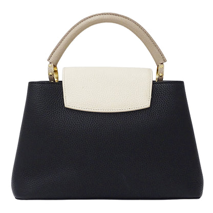 LOUIS VUITTON ルイ・ヴィトン カプシーヌ MM 2wayバッグ ブラック クリーム M25386 レディース 【中古】