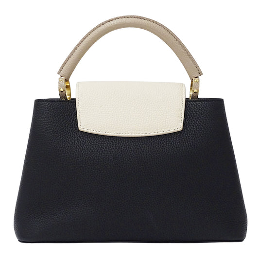 LOUIS VUITTON ルイ・ヴィトン カプシーヌ MM 2wayバッグ ブラック クリーム M25386 レディース 【中古】