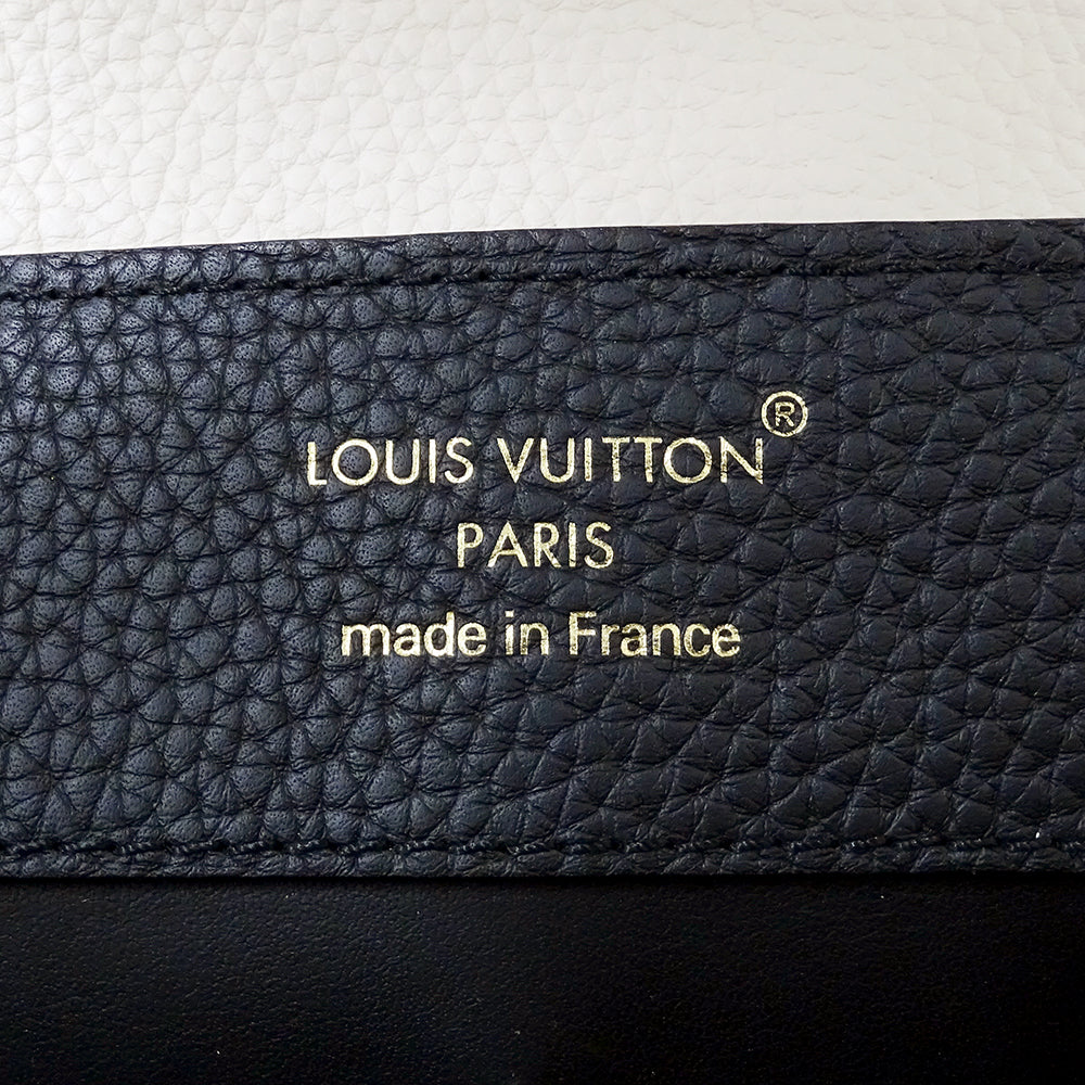LOUIS VUITTON ルイ・ヴィトン カプシーヌ MM 2wayバッグ ブラック クリーム M25386 レディース 【中古】