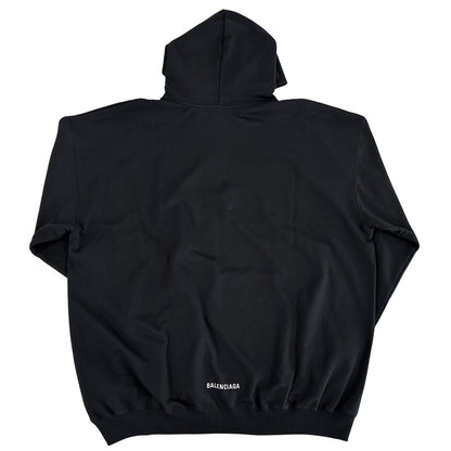 BALENCIAGA バレンシアガ パーカー ブラック 620973 コットン メンズ 【中古】