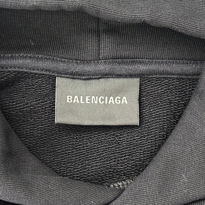 BALENCIAGA バレンシアガ パーカー ブラック 620973 コットン メンズ 【中古】