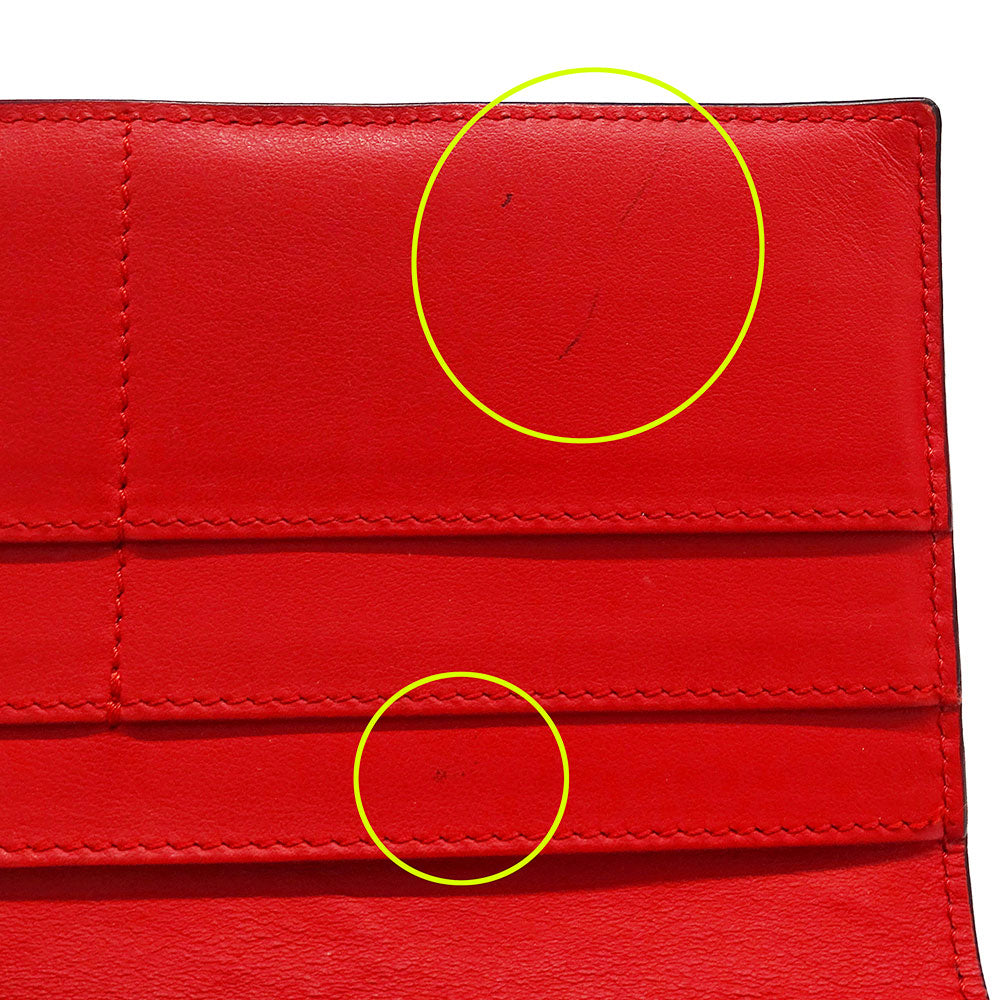 FENDI フェンディ バグズアイ 長財布 ブラック レザー レディース メンズ 【中古】