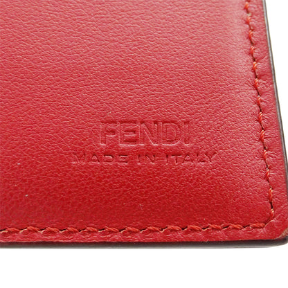 FENDI フェンディ バグズアイ 長財布 ブラック レザー レディース メンズ 【中古】