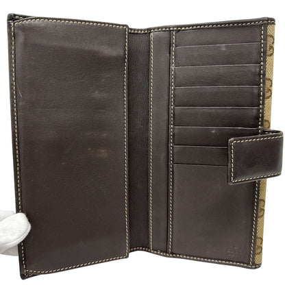 GUCCI グッチ 長財布 グッチョリ GGキャンバス ブラウン 226154 レディース 【中古】