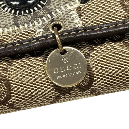 GUCCI グッチ 長財布 グッチョリ GGキャンバス ブラウン 226154 レディース 【中古】