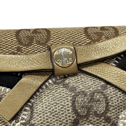 GUCCI グッチ 長財布 グッチョリ GGキャンバス ブラウン 226154 レディース 【中古】