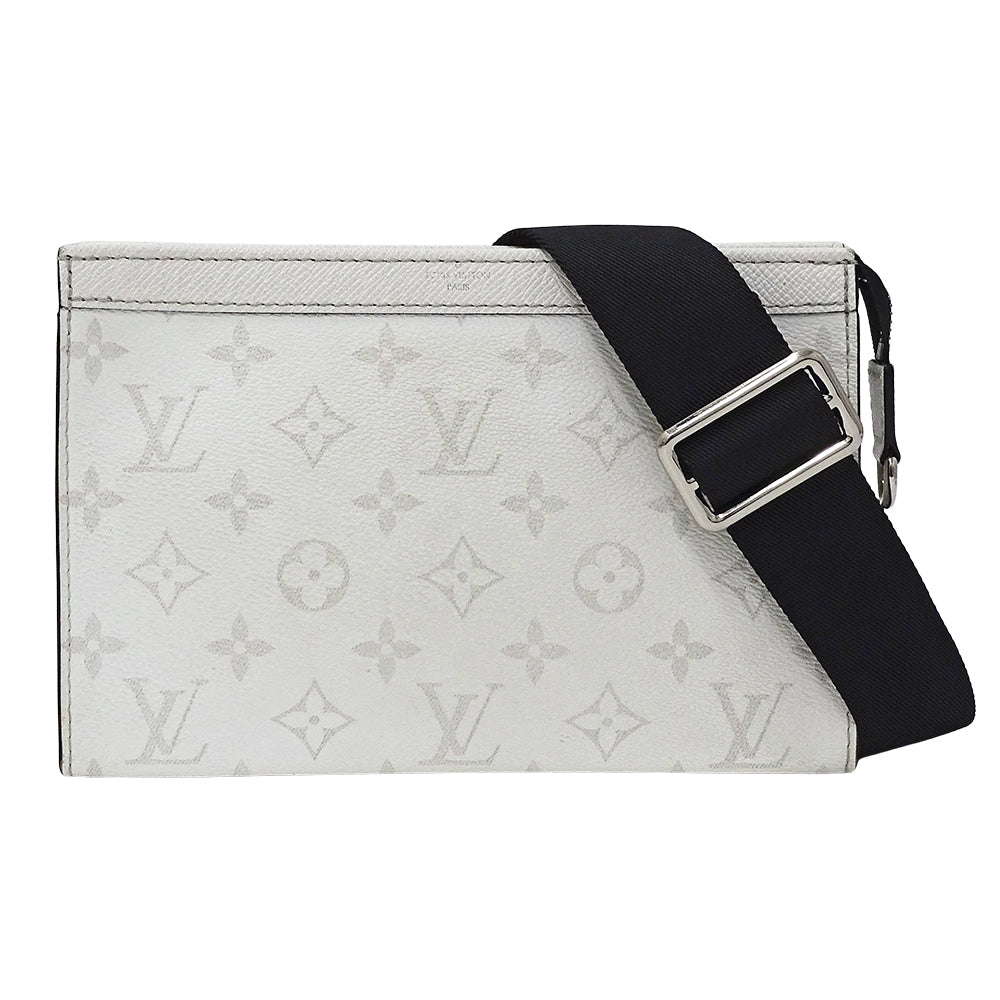 LOUIS VUITTON ルイ・ヴィトン ガストン ウエアラブル ウォレット ショルダーバッグ タイガラマ オプティック ホワイト M30935 メンズ 【中古】
