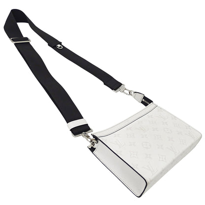 LOUIS VUITTON ルイ・ヴィトン ガストン ウエアラブル ウォレット ショルダーバッグ タイガラマ オプティック ホワイト M30935 メンズ 【中古】