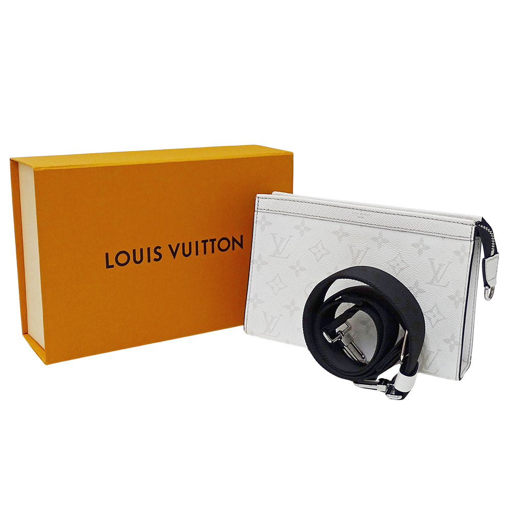 LOUIS VUITTON ルイ・ヴィトン ガストン ウエアラブル ウォレット ショルダーバッグ タイガラマ オプティック ホワイト M30935 メンズ 【中古】