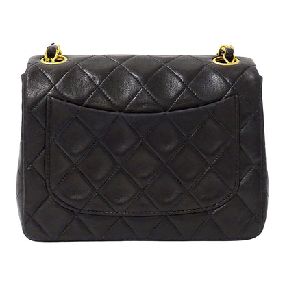 CHANEL シャネル ショルダーバッグ ミニマトラッセ ブラック ゴールド金具 ラムスキン レディース 【中古】