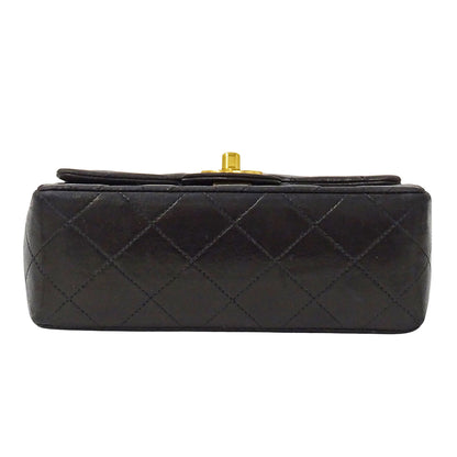 CHANEL シャネル ショルダーバッグ ミニマトラッセ ブラック ゴールド金具 ラムスキン レディース 【中古】