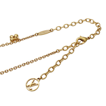 LOUIS VUITTON ルイ・ヴィトン LV コリエ ブルーミング ネックレス GP ゴールド レディース M64855 【中古】