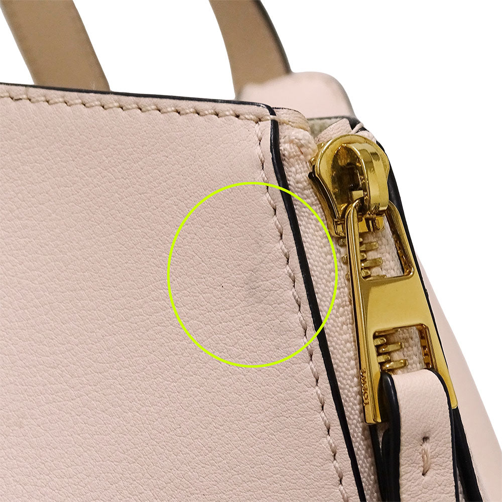 LOEWE ロエベ ハンモック スモール 2wayバッグ ピンクベージュ レザー レディース 【中古】