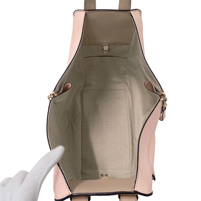 LOEWE ロエベ ハンモック スモール 2wayバッグ ピンクベージュ レザー レディース 【中古】
