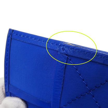 BOTTEGAVENETA ボッテガ・ヴェネタ カセット クラシック ショルダーバッグ ブルー レザー レディース メンズ 【中古】