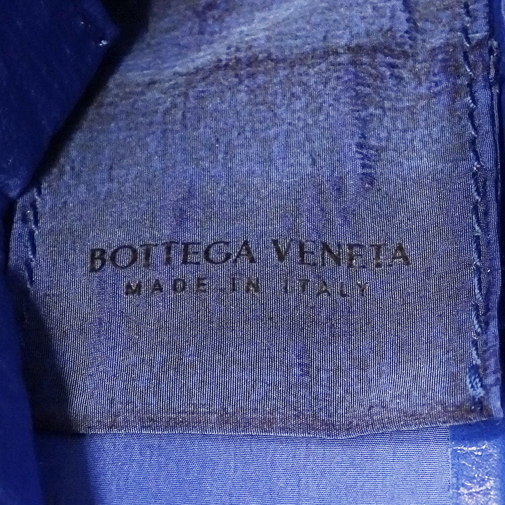BOTTEGAVENETA ボッテガ・ヴェネタ カセット クラシック ショルダーバッグ ブルー レザー レディース メンズ 【中古】