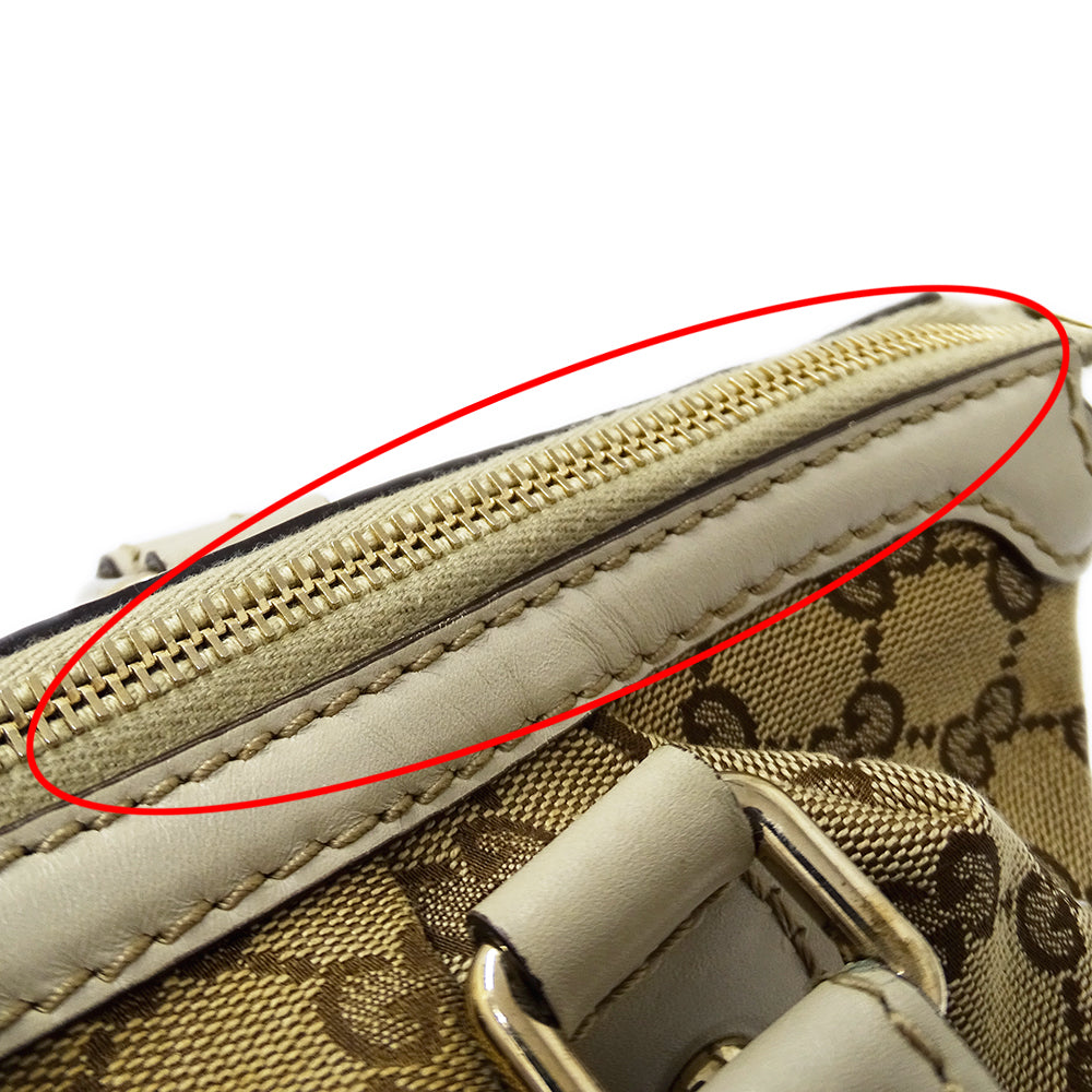 GUCCI グッチ 2wayバッグ スーキー ベージュ ブラウン 247902 GGキャンバス レディース 【中古】