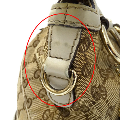 GUCCI グッチ 2wayバッグ スーキー ベージュ ブラウン 247902 GGキャンバス レディース 【中古】