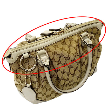 GUCCI グッチ 2wayバッグ スーキー ベージュ ブラウン 247902 GGキャンバス レディース 【中古】