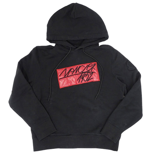 MONCLER モンクレール パーカー ブラック コットン メンズ 【中古】