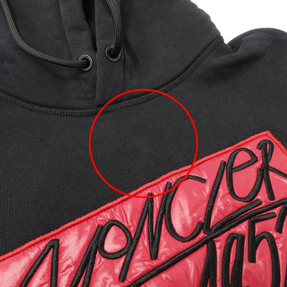 MONCLER モンクレール パーカー ブラック コットン メンズ 【中古】